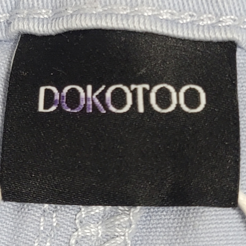 NWT Dokotoo Iceland Blue Wide Leg Women's Pants 27"Waist Size 4 - Picture 9 of 16